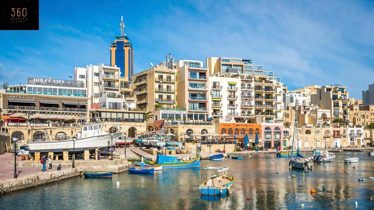 A Comfortable Apartment In The Heart Of Paceville Bt 360 Estates San Giuliano Esterno foto